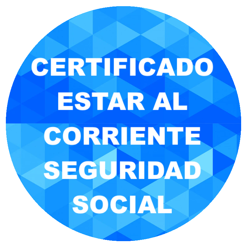 Certificado estar al corriente con la Seguridad Social